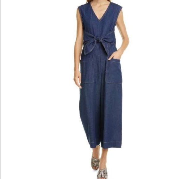 JOIE Wister Denim Jumpsuit - Picture 6 of 7